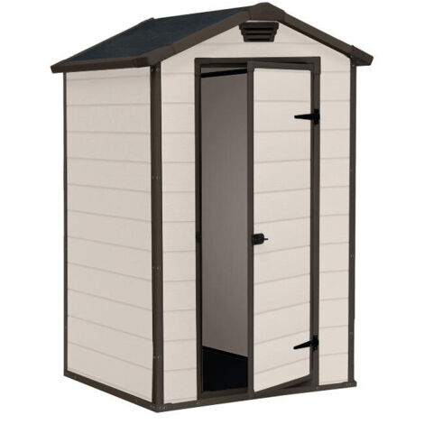 Casita de resina Manor 4X3 Beige 129X103X196H cm Keter