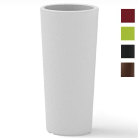 Florero Clou Tondo con cache-pot Blanco - 65 cm