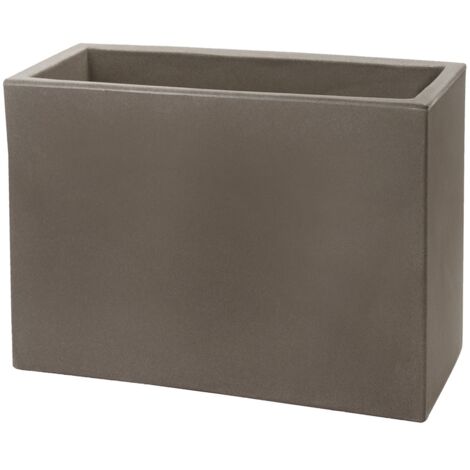 Jardinera rectangular capuchino 79x30 cm h 30 mod. Schio cassa