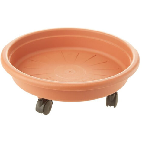 Platillo naxos con ruedas 32 cm - Terra cotta
