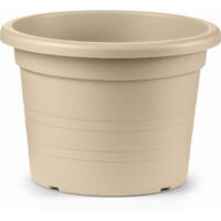 Vaso Cilindro Plastica 40 cm - tierra etrusca