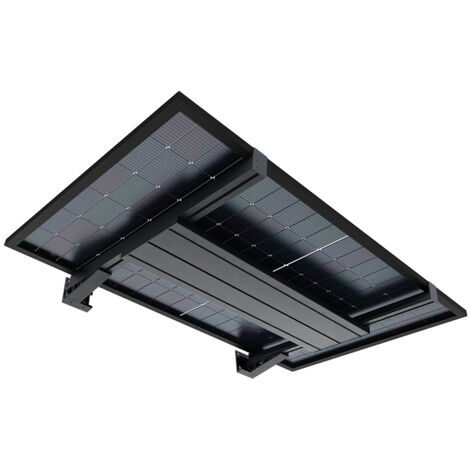 Pensilina fotovoltaica TOPAZE (Grigio antracite strutturato RAL7016ST)
