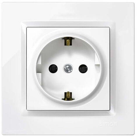 Enchufe schuko simon s10 blanco