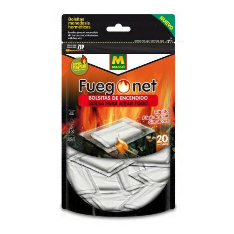 Fuegonet bolsitas encendido 20 uds. (1/4)