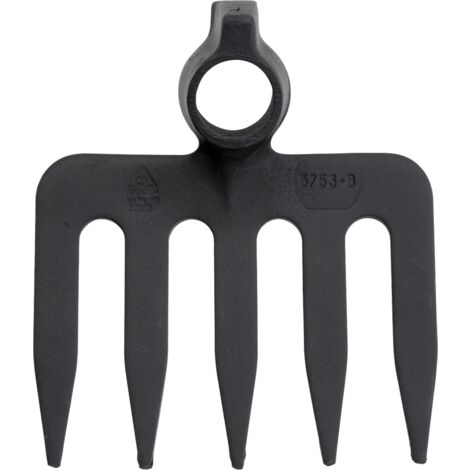 RASTRILLO DE 5 PUNTAS, CON SISTEMA ANTIGIRO PARA REMOVER Y ESPARCIR LA TIERRA BELLOTA