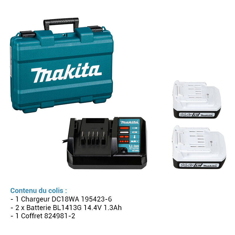 Taladro Atornillador batería 14,4v 2 Baterías Mod: DF347DWE Makita —  Ferretería Luma