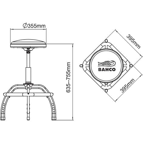 Bahco - Taburete neumático - BLE305