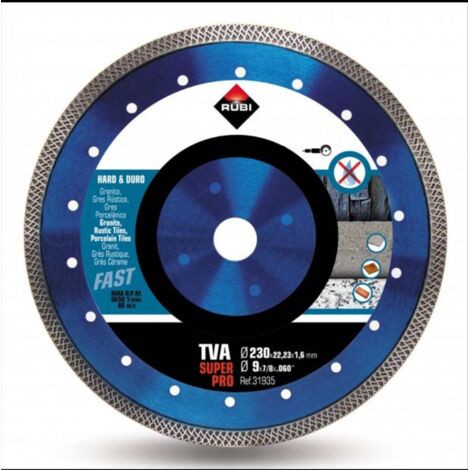 Rubi Disco Diamante Turbo Viper Tva SuperPro 230 mm