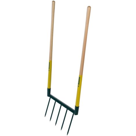 LEBORGNE - Biogrif 5 púas soldadas 50 cm de ancho mango de madera 110cm PEFC 100% certificado - 320320