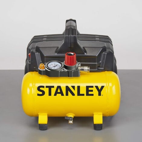Compresor silencioso Stanley DST100/8/6 59dB 100l/min 8bar Depósito de 6L