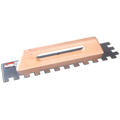 Peine Rubi acero 20x20mm mango de madera cerrado 48cm