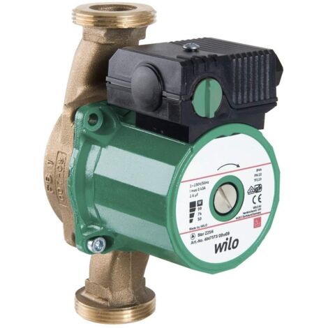 Bomba de circulación de agua caliente Wilo Star-Z 25/6-3 caudal 5,1m3/h