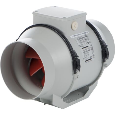 Vortice - Estrattore centrifugo da condotto 125 mm 33W 365 m3/h - LINEO