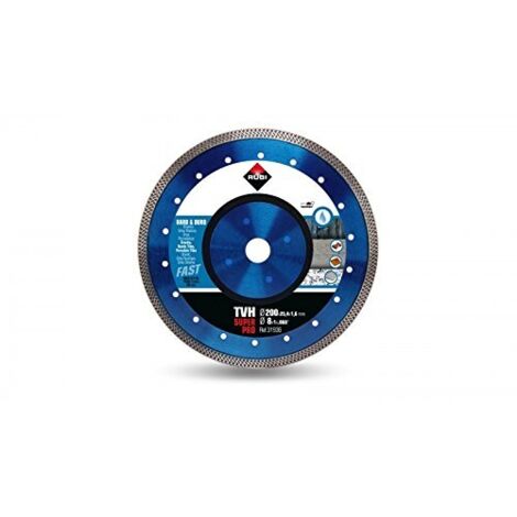 Rubi - Disco diamantato per materiali duri 200x25,4x1,6mm - TURBO VIPER TVH-200 SUPERPRO