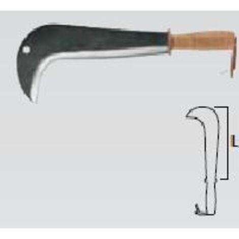 LEBORGNE - Serpe Italia 0,7kg manico in legno con rivestimento in pelle - 260280