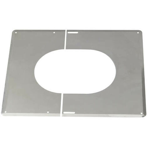 Plaque de finition TEN 482323 inox 30° à 45° D230mm