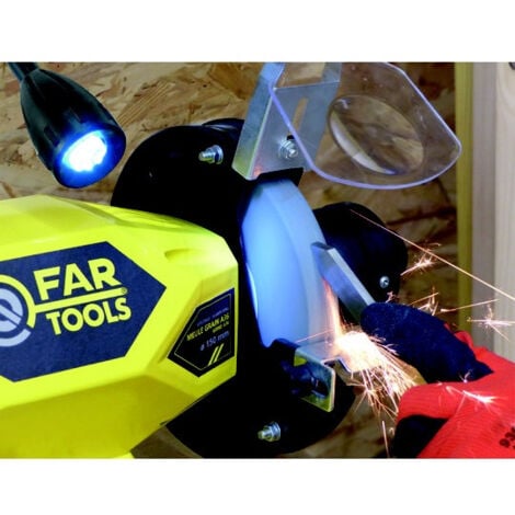 Touret à meuler 550W 2xØ200mm affuteur de forets