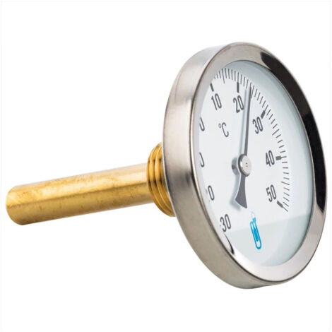 Termometro assiale Thermador T063AL100 D63mm immersione 100mm