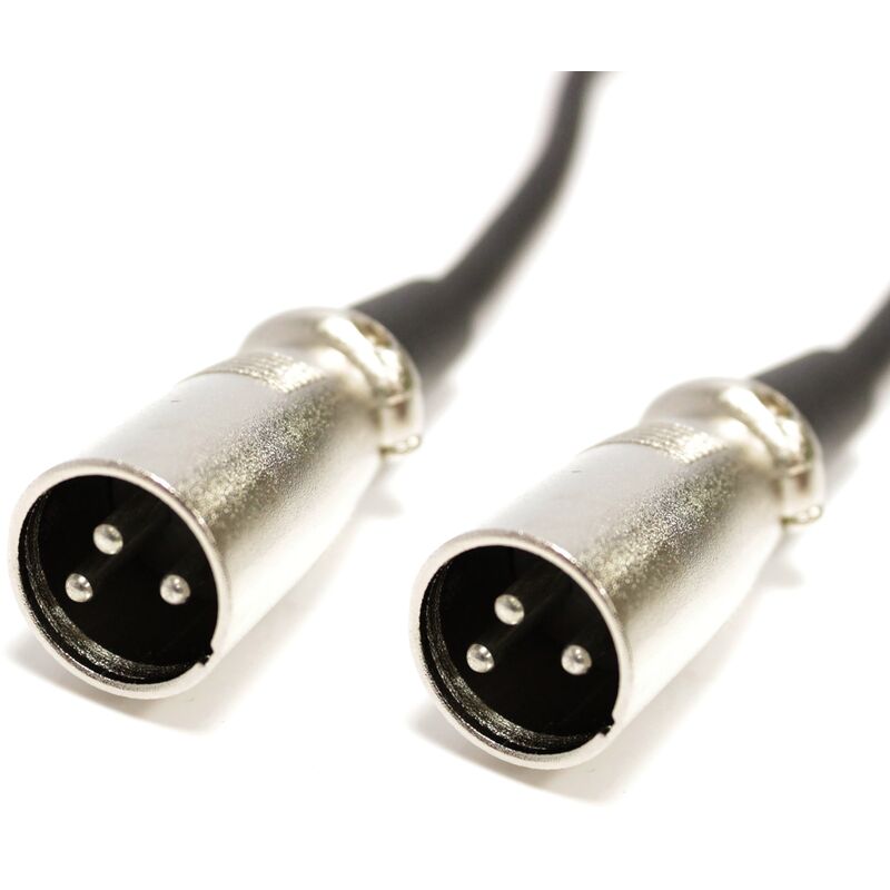 CableMarkt - DMX 512-Kabel mit 3-poligem XLR-Stecker auf 3-poligen  XLR-Stecker, 3 m