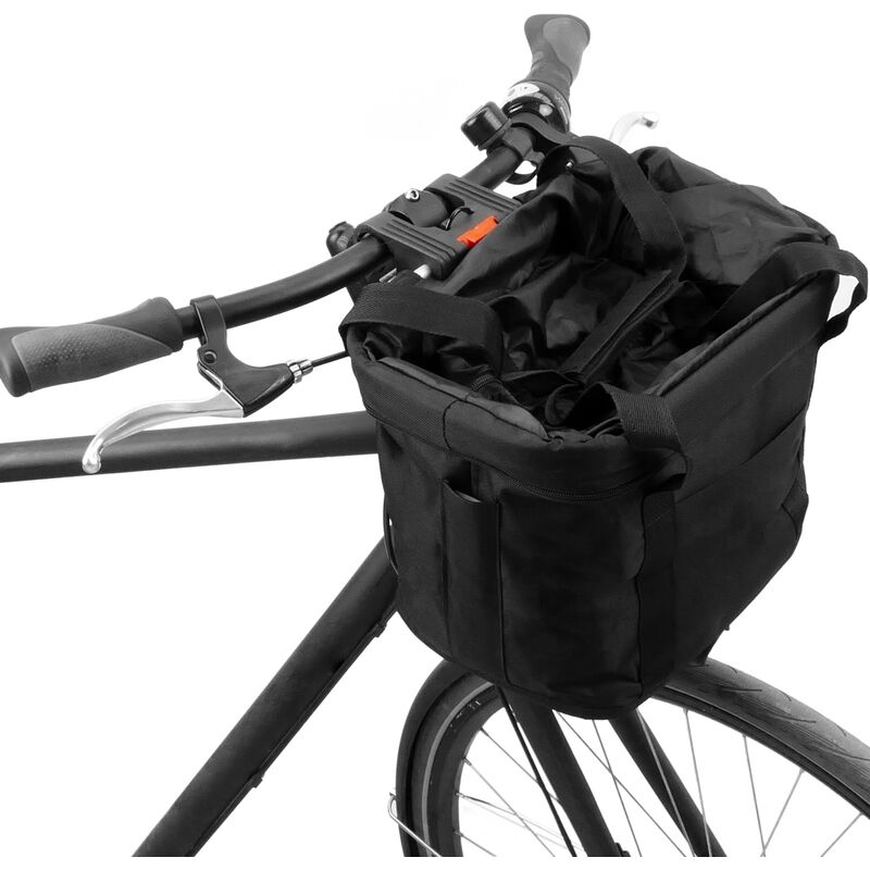 vidaXL Fahrrad-Gepäckträgerkorb mit Abdeckung 55×31×36 cm