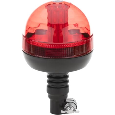 PrixPrime - LED-Blitzlicht mit Befestigungsbügel 12V rote Farbe
