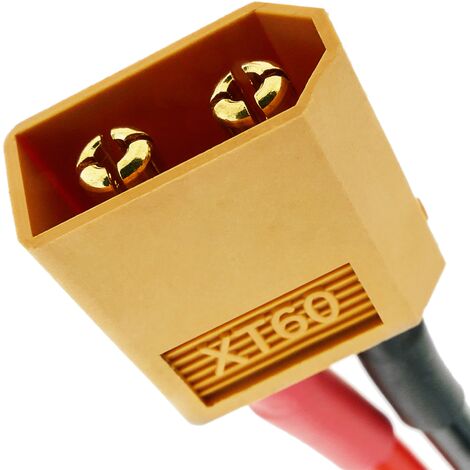 CableMarkt - Kabel mit Steckern XT60-Stecker auf HXT Banana 4 mm Stecker  für Batterien 30 cm