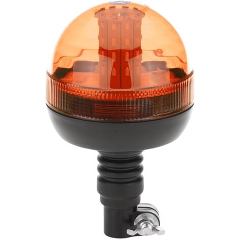 PrixPrime - Stroboskop-LED-Licht mit Befestigungsbügel 12V Bernsteinfarbe