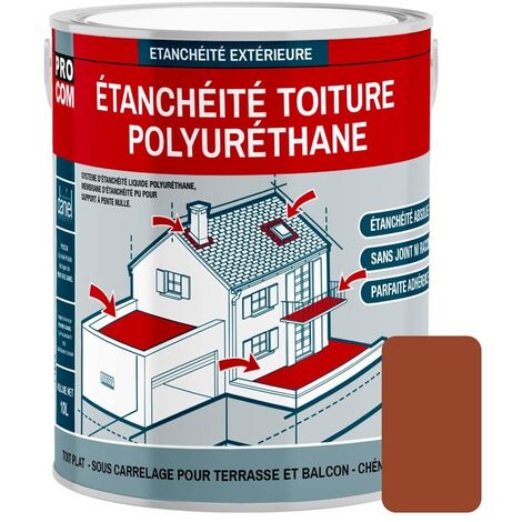 Étanchéité toiture polyuréthane - Étanchéité toit terrasse, toit plat PROCOM 8d4931 3.5 Kg
