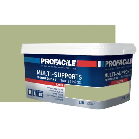 Peinture murale satin 2.5L – Sans odeur – Pour murs, plafonds, boiseries, radiateurs – Séchage rapide 30 min – Rendement 8 m²/L - AFB58B