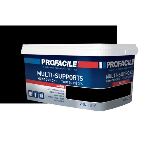 Peinture intérieure multi-supports, satin, murs, plafonds, boiseries, radiateurs, sans odeur, plusieurs teintes PROFACILE 000000 2.5 litres