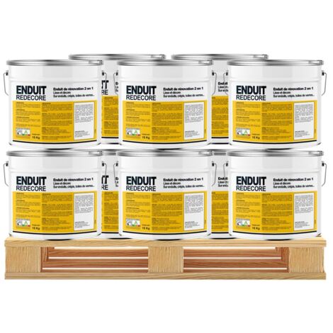 Enduit décoratif, rénovation rapide, 2 en 1, lisse et décore sur plâtre, peintures, crépis, fibres, toile de verre F3E7D1 10 x 15 Kg (1/3)