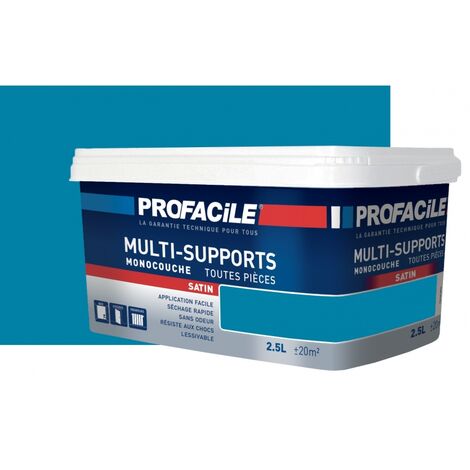 Peinture intérieure multi-supports, satin, murs, plafonds, boiseries, radiateurs, sans odeur, plusieurs teintes PROFACILE 0081A6 2.5 litres