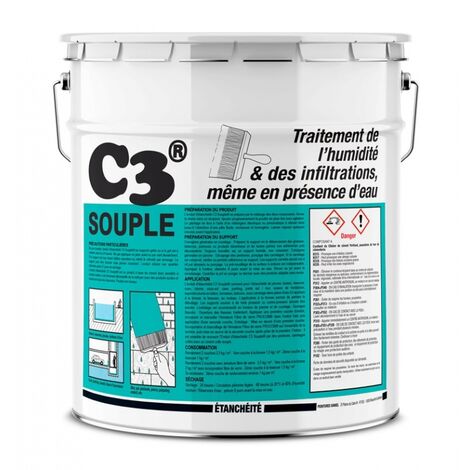Procom – Enduit d'étanchéité souple pour piscine et bassin – Ciment hydrofuge et résine – Résistant au gel et dégel – Application facile sur béton - a2a2a2