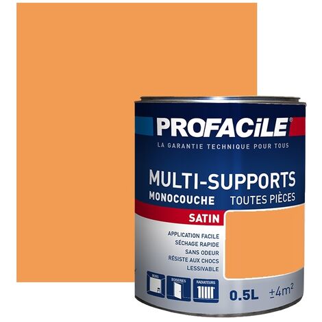 Peinture intérieure multi-supports, satin, murs, plafonds, boiseries, radiateurs, sans odeur, plusieurs teintes PROFACILE F29C53 0.5 litre