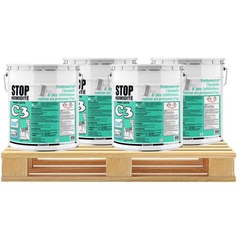 Enduit d'étanchéité, enduit de cuvelage, murs, maçonnerie, sous-sols, bassins, piscines, cuves, anti-infiltrations, C3 - PROCOM a2a2a2 4 x 25 Kg