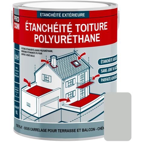 Étanchéité toiture polyuréthane - Étanchéité toit terrasse, toit plat PROCOM c5c7c4 3.5 Kg