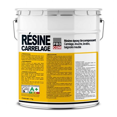 Procom – Peinture époxy carrelage mural 1kg – Résistante à l'eau et aux graisses – Application facile sans primaire – Couverture jusqu'à 10 m² - 7e736f (1/5)