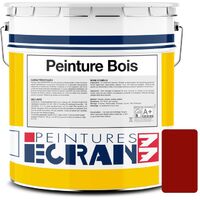 Peinture bois professionnelle, satin, peinture opacifiante, sans odeur, protège, décore, intérieur, extérieur ECRAN77 8D0D04 5 litres