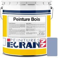 Peinture bois professionnelle, satin, peinture opacifiante, sans odeur, protège, décore, intérieur, extérieur ECRAN77 8E9FBC 5 litres
