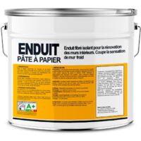 Pâte à papier décorative 15 Kg – Enduit thermo-isolant et acoustique – Application facile sur murs intérieurs – Écologique et naturel - f3f3f3