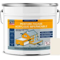 Peinture façade PROCOM crépi, façade à relief, imperméabilisation et protection des façades - Durable jusqu'à 10 ans f1ece1 10 litres