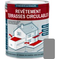 Procom – Peinture d'étanchéité pour terrasse circulable – Résine souple imperméabilisante – Protection béton et balcons – Résiste aux intempéries et UV