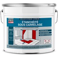Procom – Imperméabilisant sous carrelage 10L – Résine d'étanchéité pour douche et pièces humides – Ultra-résistant et facile à appliquer