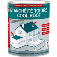 Procom – Peinture toiture étanche Cool Roof – Réfléchissante blanche – Anti chaleur – SRI 112 – Certification W3 – 2.5 litres