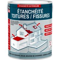 Procom – Peinture d'étanchéité toiture – Résine anti-fuites pour fissures et tuiles – Application facile – Résistant aux intempéries – 2.5 litres
