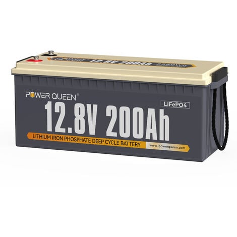 LiTime 12V 200Ah LiFePO4 Lithium Batterie Akku Solarbatterie für Wohnmobil  Solar