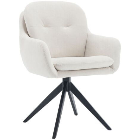 Modern Office Chair in Chenille Comfortable Swivel Desk Chair with Armrest Vanity Task Chair for Home Office Bedroom Makeup, Beige, Wahson