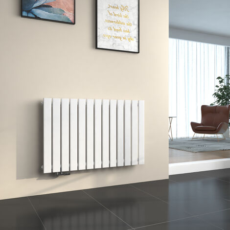 EMKE Radiadores de agua caliente Radiadores de agua caliente de acero Radiador plano Monocapa 63x100cm Blanco