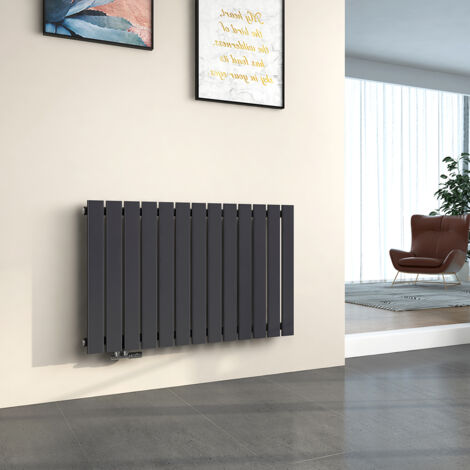 EMKE Radiadores de agua caliente Radiadores de agua caliente de acero Radiador plano Monocapa 63x100cm Antracita