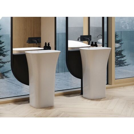 Vasque sur pieds blanc brillant ASSOS (1/2)